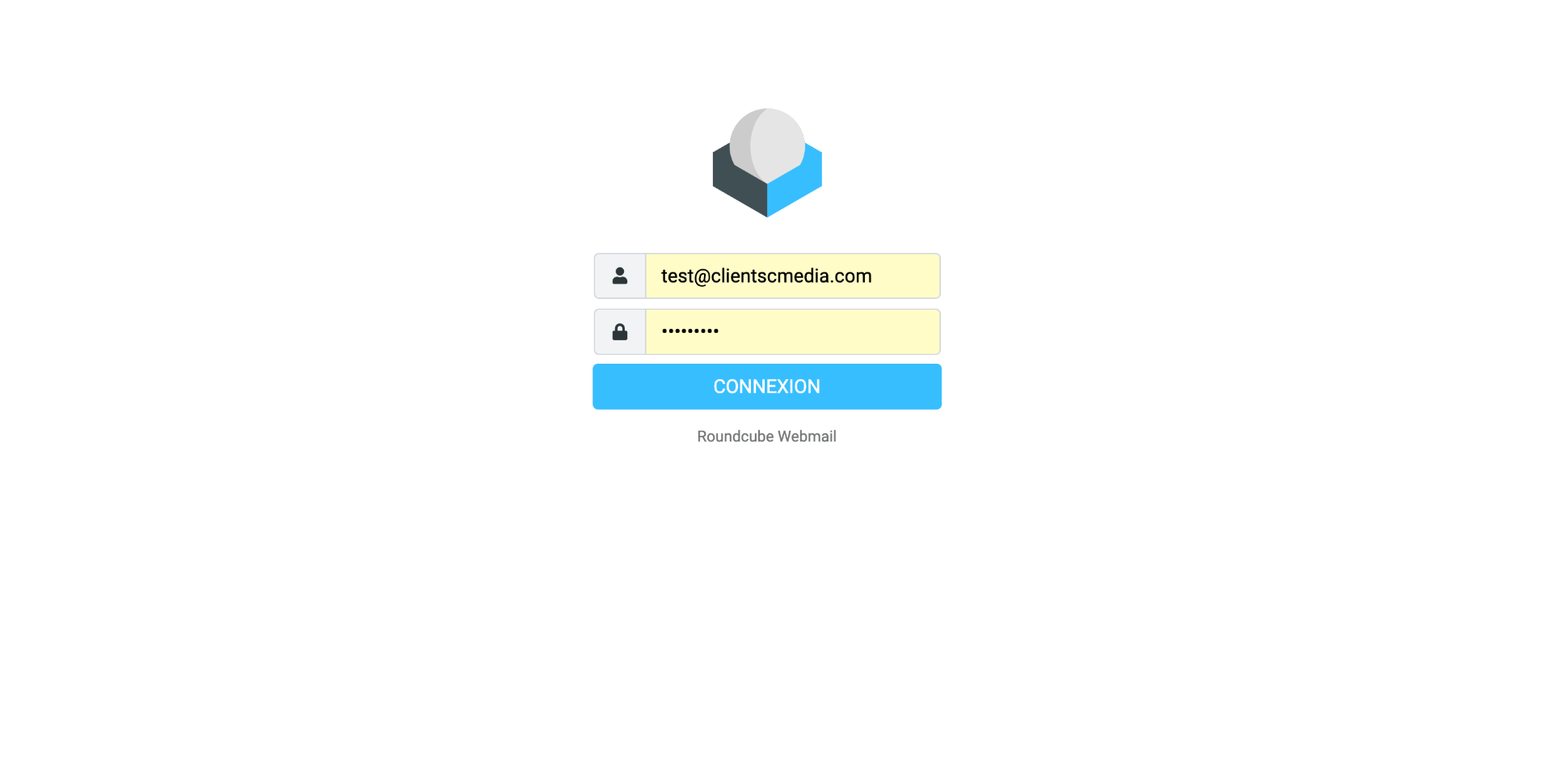 Connexion Roundcube Webmail Cmediahost